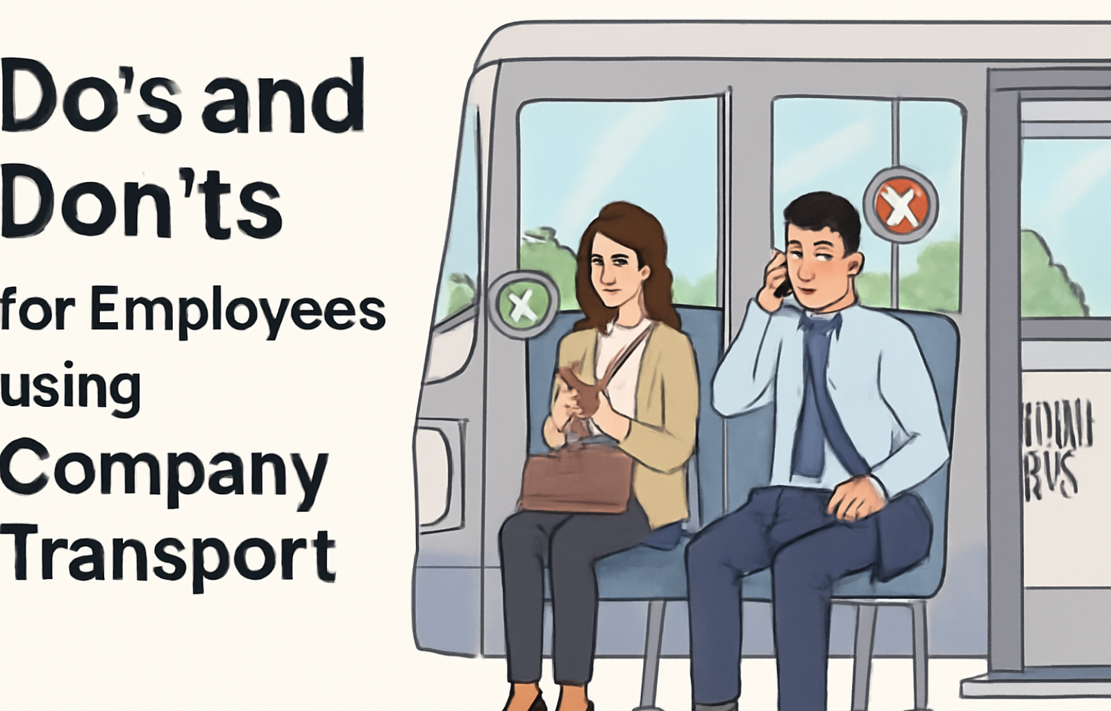 Do's and Don'ts for Employees using Company Transport