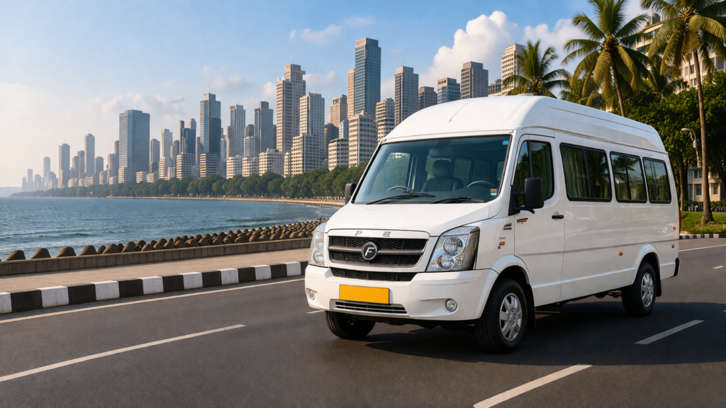 tempo traveller cost per km in mumbai