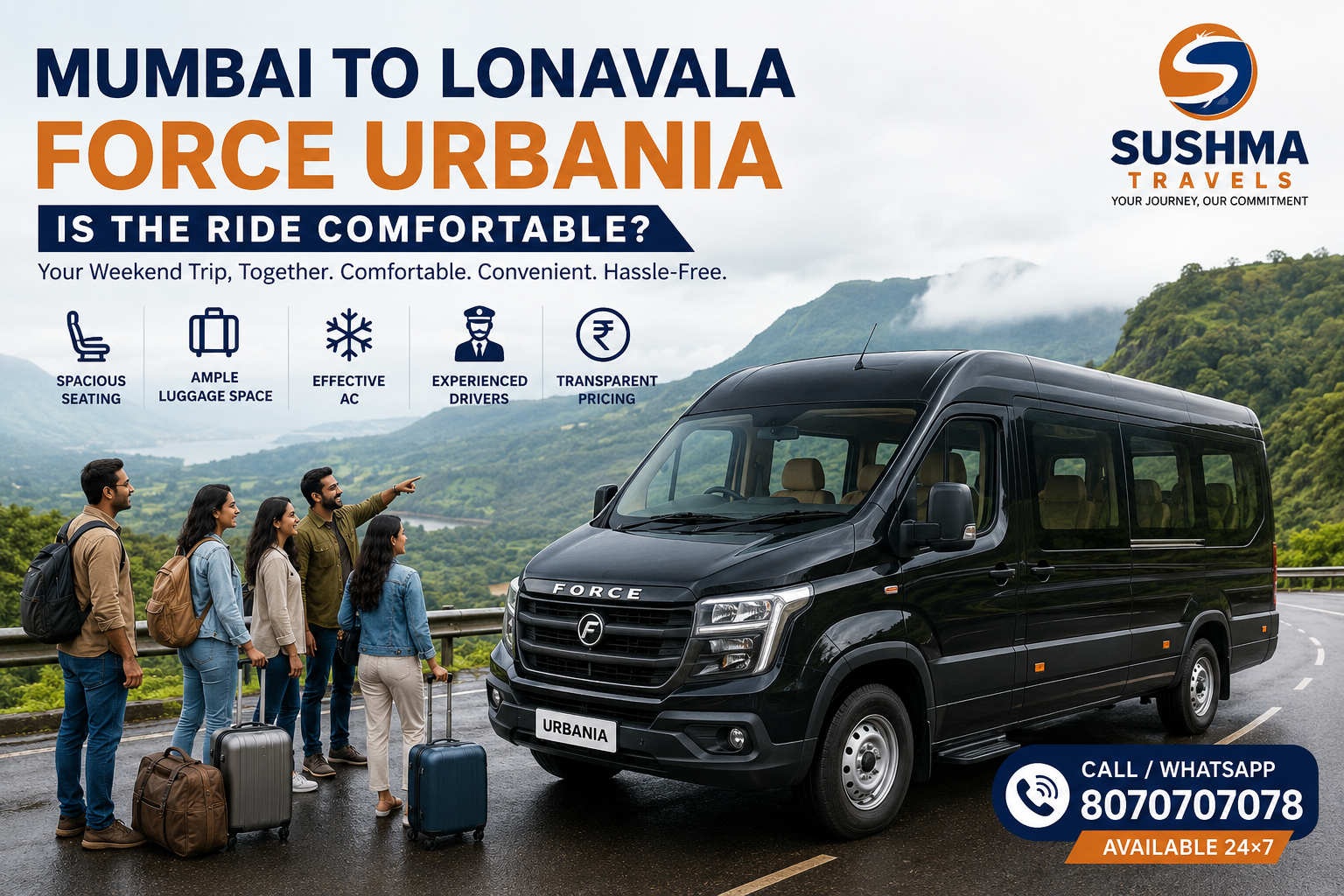 Mumbai to Lonavala Force Urbania
