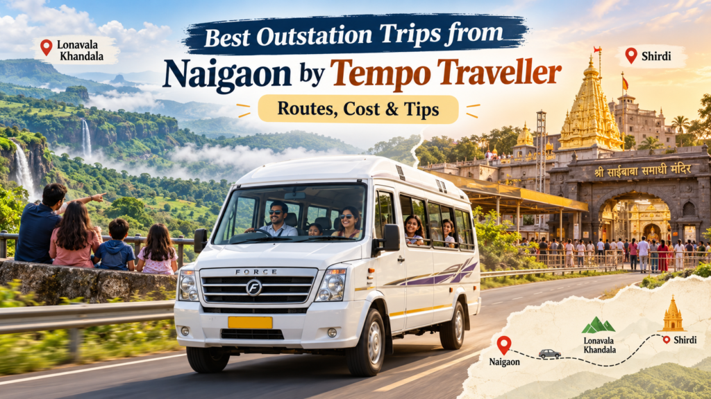 outstation tempo traveller in Naigaon